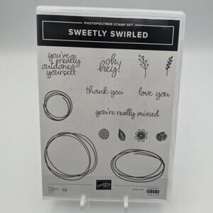 Stampin Up Stamp Set SWEETLY SWIRLED 149254 Stamping Cardmaking Craft Papercraft